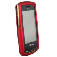 Photo of Red Rubberized Protective Shield For Lg Bliss UX700 