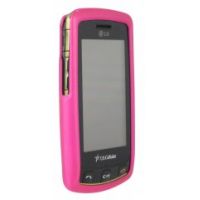 Photo of Dark Pink Rubberized Protective Shield For Lg Bliss UX700 