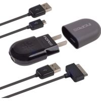 Photo of Incipio Mini USB Wall Charger with mini-USB and Apple USB Cable - Black