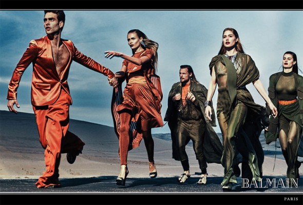 Grande elenco: Jon Kortajarena, Natasha Poly, Gabriel Aubry, Doutzen Kroes e Isabeli Fontana! Vem ver mais da nova campanha da Balmain 110117-balmain-isabeli-fontana-01