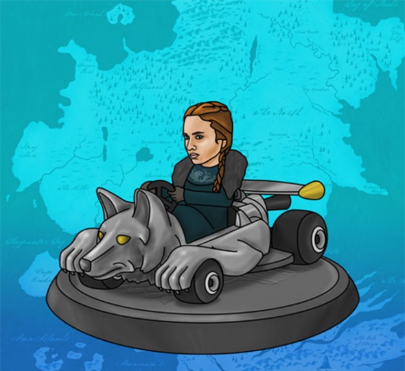 Sansa Stark dirigindo seu lobo 120717-game-of-thrones-consumo-12
