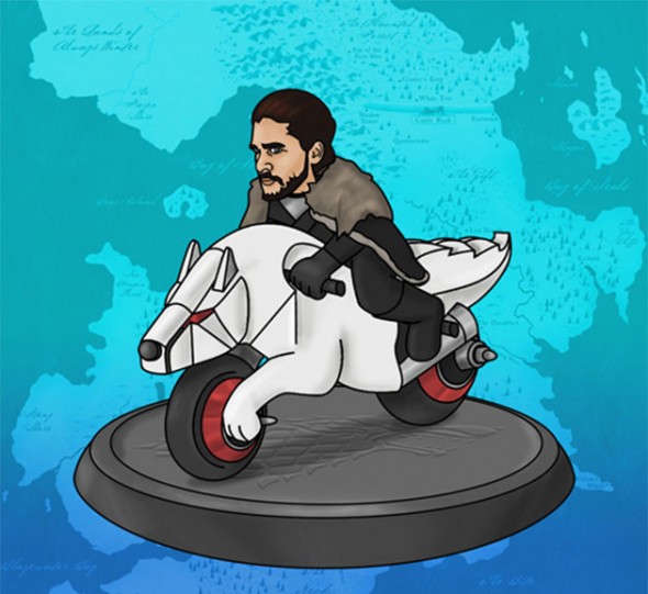 Jon Snow, um dos personagens mais adorados, na sua moto envenenada! Risos! 120717-game-of-thrones-consumo-14