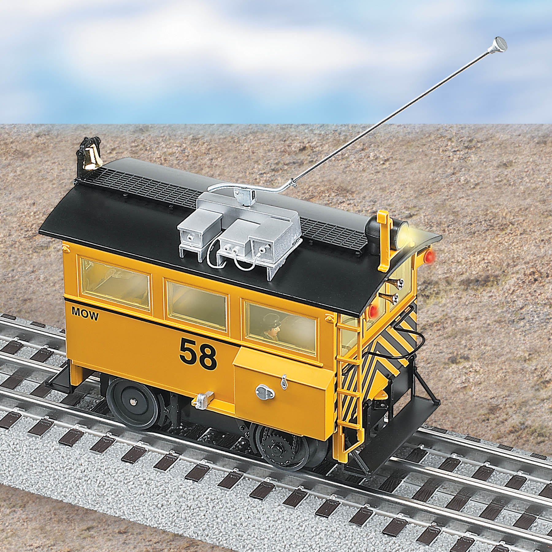 bonder rail lionel mow train trains gauge parts speeder shed 2004 motorized units features