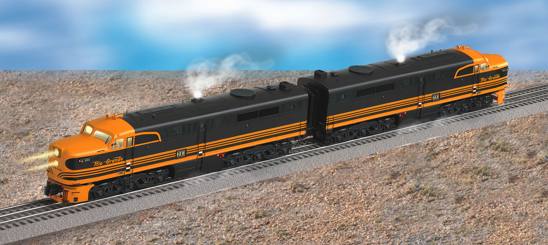 Denver & Rio Grande Western TMCC Alco PA Diesel A-A (PWR A #601A