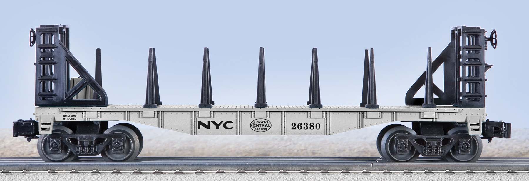 New York Central O27 Flat Car W Bulkheads new-york-central-o27-flat-car-w-bulkheads