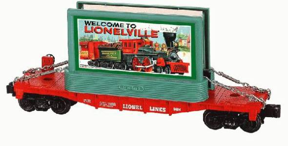 Lionel Lines O27 Flatcar W Billboard lionel-lines-o27-flatcar-w-billboard