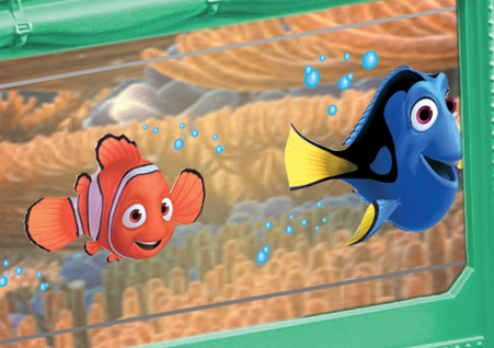finding nemo aquarium car