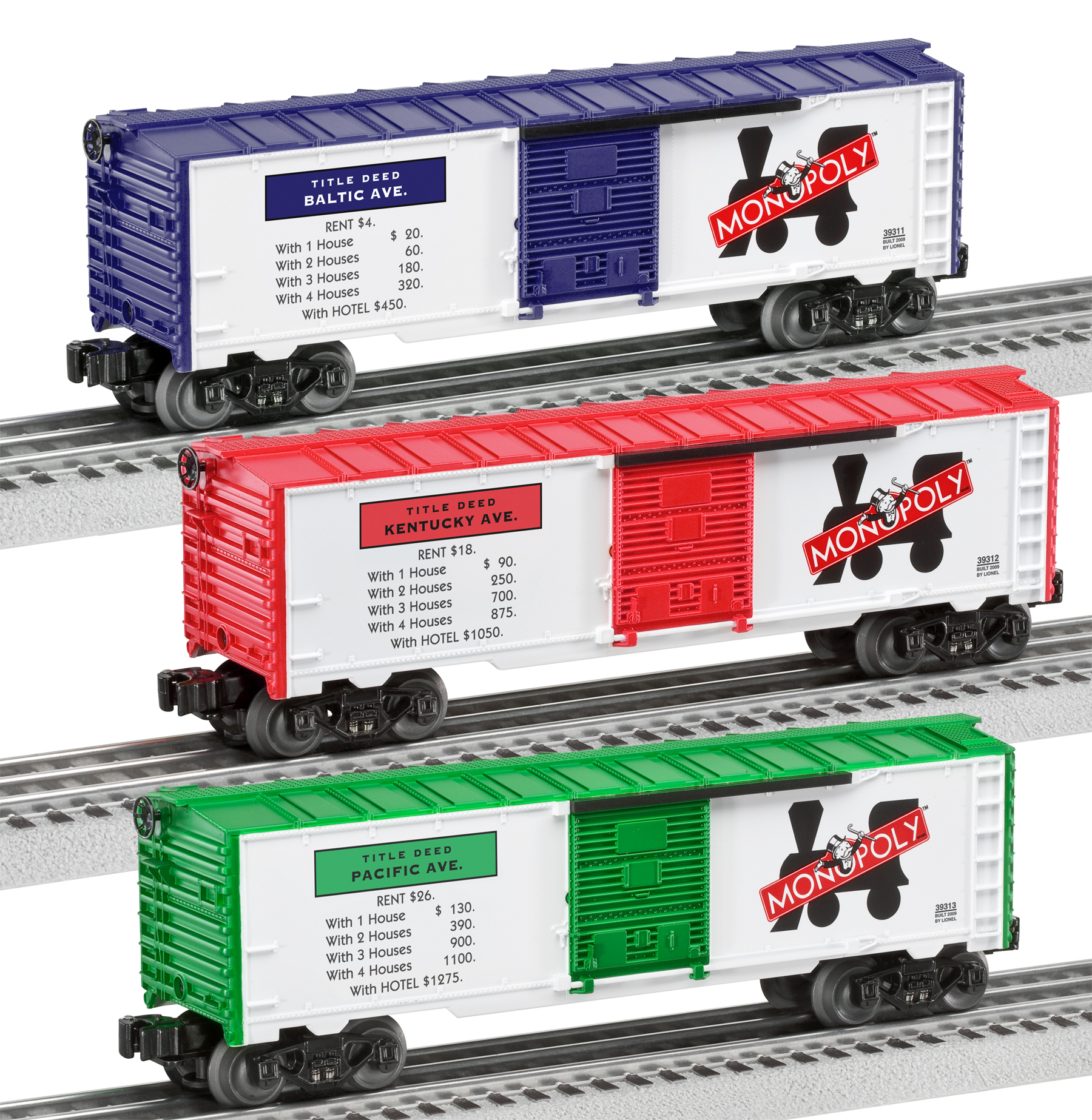 Monopoly Boxcar 3Pack 3