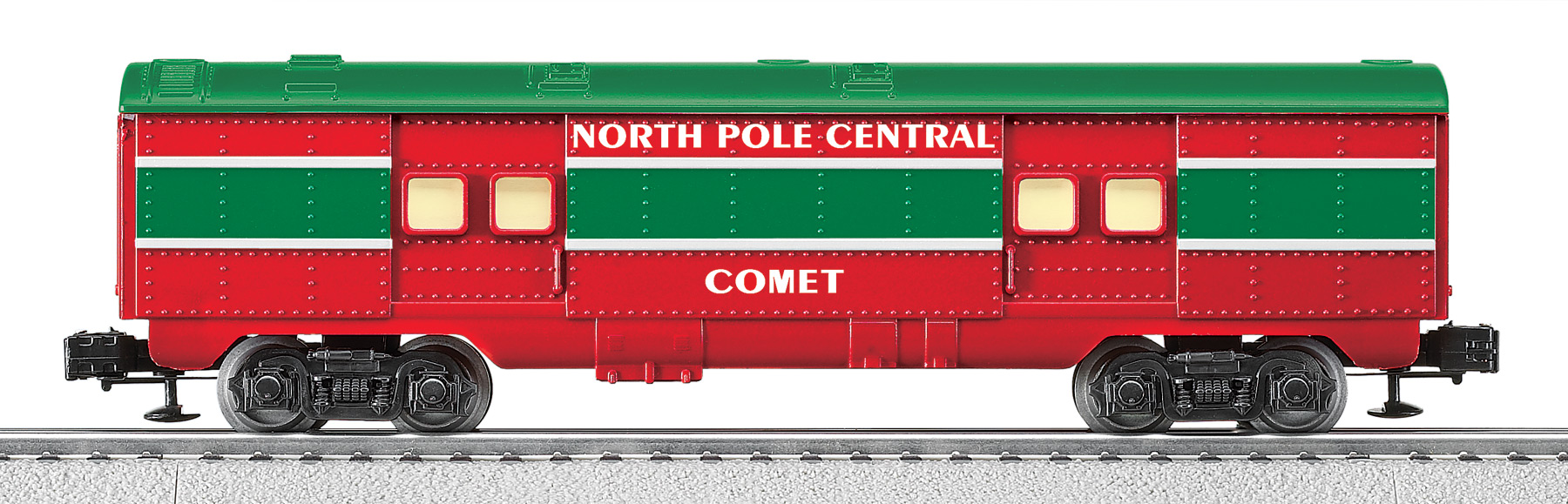 North Pole Central O27 Streamlined Baggage Car Comet north-pole-central-o27-streamlined-baggage-car-comet