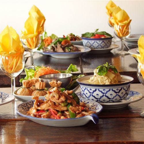 Variety of Thai dishes