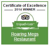 Roaring Megs TripAdvisor Badge