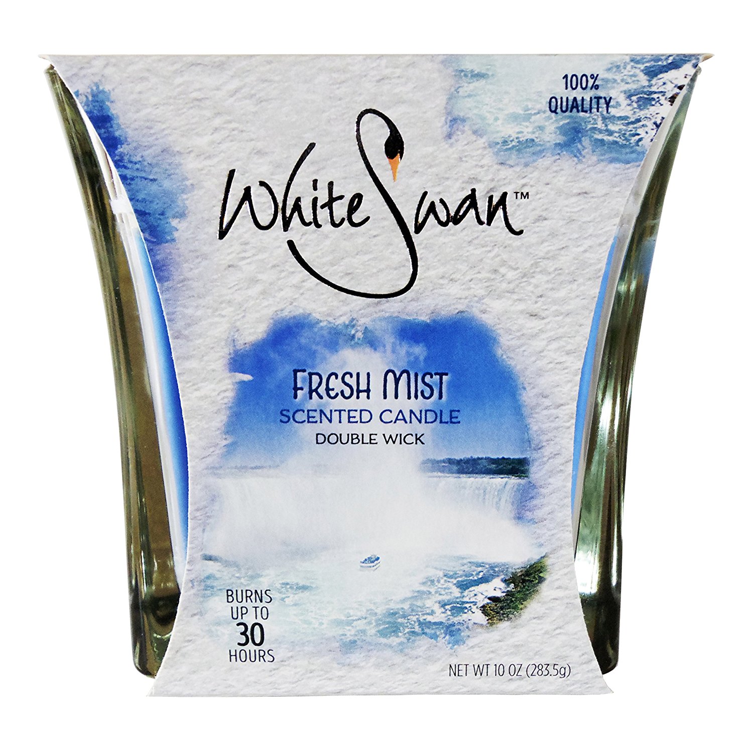 White Swan Scented Candle Fresh Mist 10oz (6/cs)蜡烛