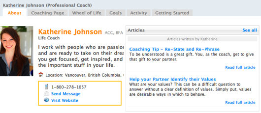 Articles on the Profile