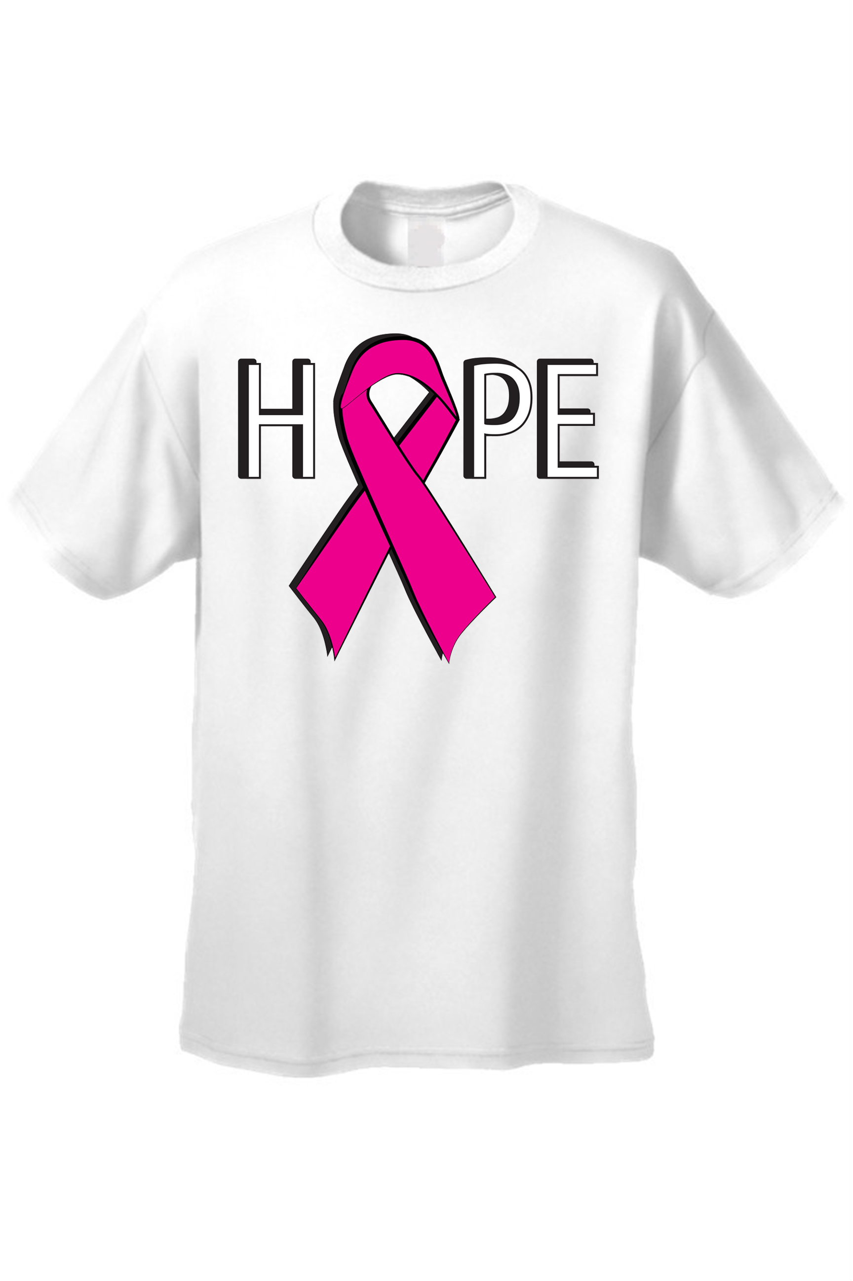 Unisex T-Shirt HOPE Pink Support Breast Cancer Support ...
