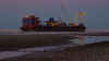 Cable Laying at Pensarn by Rob Patterson