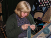 Knitter Woman by Peter Carlyon