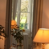 White bedroom mirror closeup