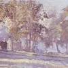 Painting of House and Park