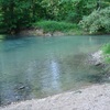 Pebble beach at river