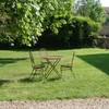 Seating in back courtyard