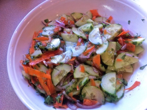 Korean Cucumber and Carrot Salad Image