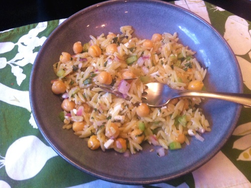 Minted Orzo Salad with Chickpeas and Feta Image