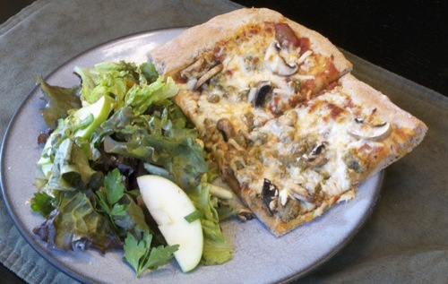 Salad with Pizza