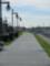 Walking path on the levee in Gretna LA along the Mississippi River