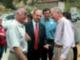 Mayor Yousefian, Larry Zarian and former Gov. Deukmjian at Ribbon Cutting for Deukmjian Park
