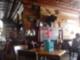 the fireplace at the Sidetrack Bar and Grill in Depot Town