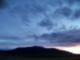 View of Red Lodge Mountain and the rodeo grounds at sunset