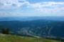 View of the Sun Peaks village from the Top of the World at Mt. Tod.  Photo by Richard Anderson.