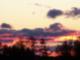 Close-up view of the colorful sky at sunset (seen from Airport Road)