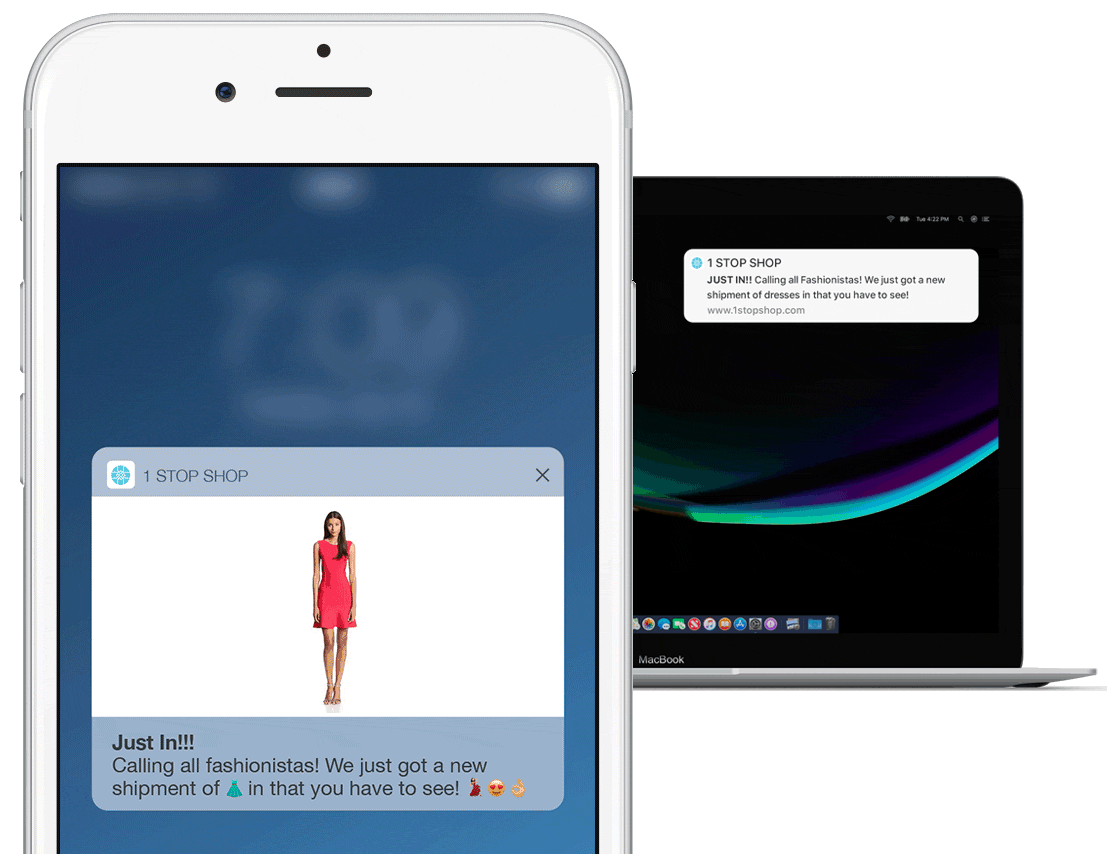 Example mobile app rich push notification using Localytics