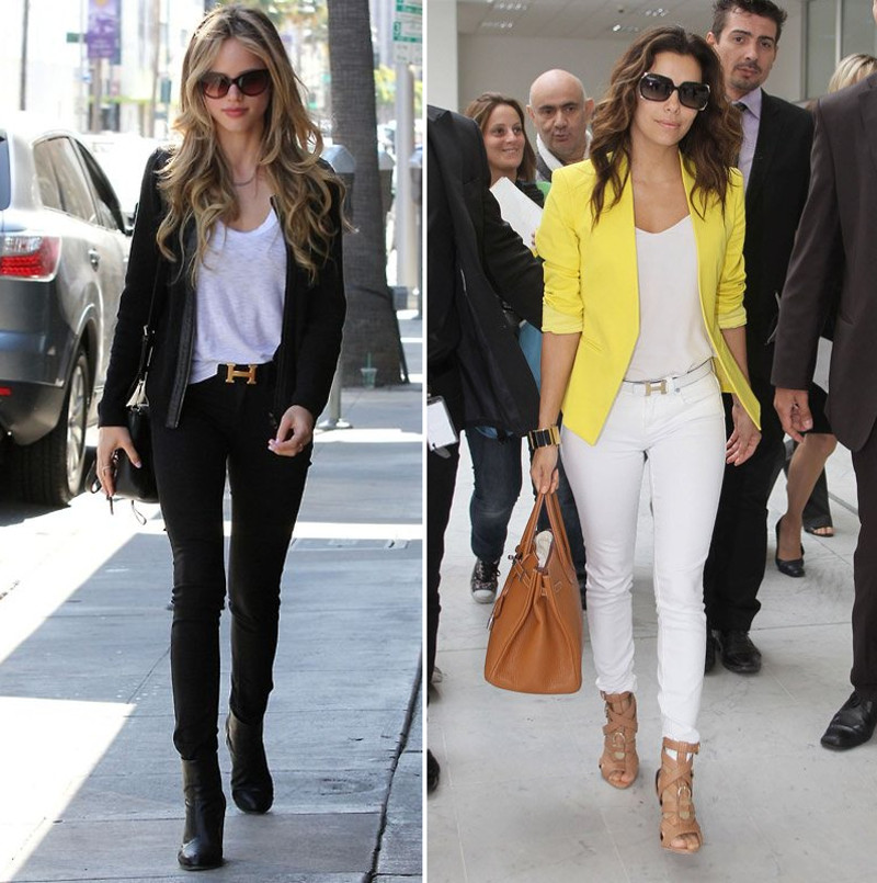 22 Ways that Celebrities Wear Hermes H Constance Belts Lollipuff