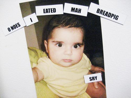 O NOES I EATED MAH BREADPIG