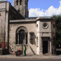 Charles Lamb in Giltspur Street