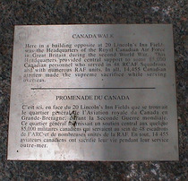 Royal Canadian Air Force - WW2 HQ, monument