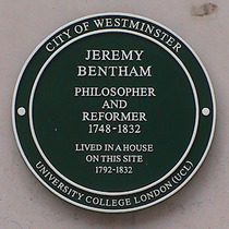Bentham in Queen Anne's Gate