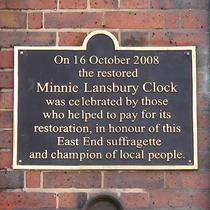Minnie Lansbury - second plaque