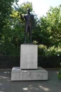 Simon Bolivar statue