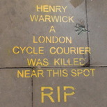 Henry Warwick, cycle courier