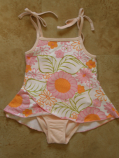 Baby Lulu Girls Swimsuit - Skirt 2T