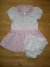 Ralph Lauren Girls Polo Dress 6 - 12 mo