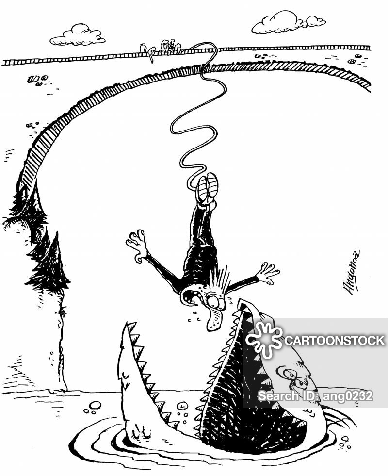 Bungy Jumping Cartoons and Comics funny pictures from CartoonStock