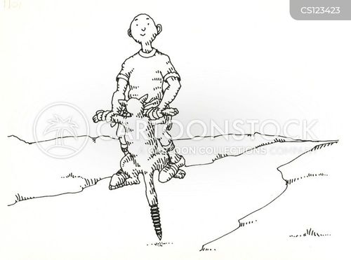 Pogo Stick Cartoons and Comics funny pictures from CartoonStock