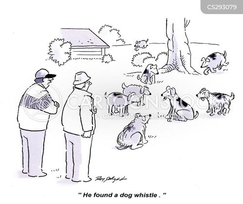 Dog Whistle Cartoons and Comics funny pictures from CartoonStock