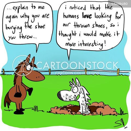 Horseshoe Cartoons and Comics funny pictures from CartoonStock
