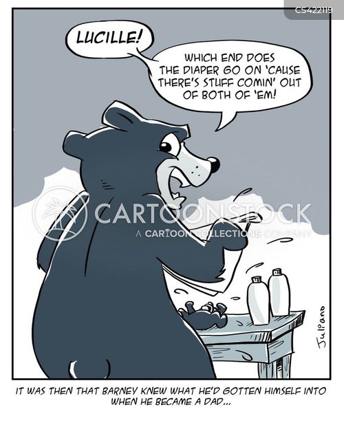 Diaper Changing Cartoons and Comics funny pictures from CartoonStock