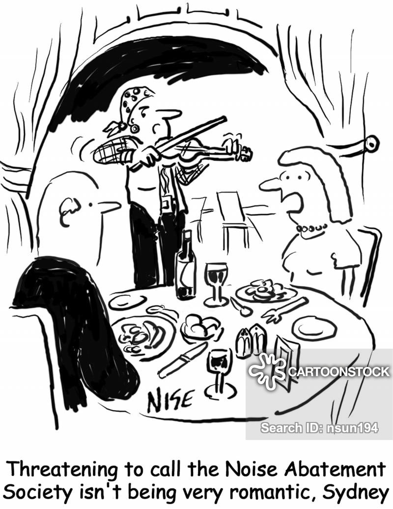 Noise Abatement Cartoons and Comics funny pictures from CartoonStock